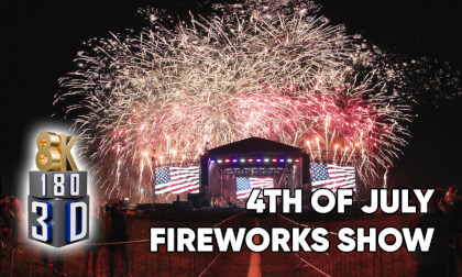 USA 250th INDEPENDENCE DAY! July 4th, 2026 🎆 Epic 3D VR Fireworks & Live Music