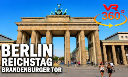 Berlin Tourist Walk | Reichstag to Brandenburg Gate | June 2026 | 360° VR | Insta360 X4 8K