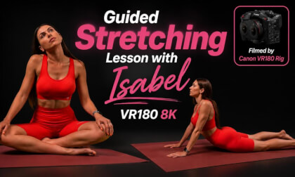 Guided Stretching Lesson with Isabel | VR180 8K AI Passthrough | Canon VR Dual Fisheye