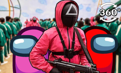 POV: You Are Kidnapped to Join the Squid Game with Among Us Crewmates! | 360° Video