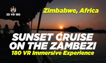 Zambezi River Sunset Cruise 180° VR | Hippos & African Sundowner – Victoria Falls