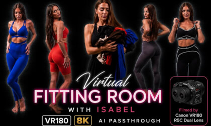 Virtual Fitting Room with Isabel | Try-On Activewear Together | AI Passthrough VR180 8K