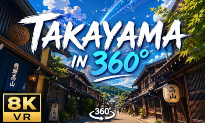 Explore Takayama in 360° | Japan Virtual Walking Tour (8K)