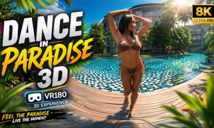 Pool Dance You'll See Today 😍 VR180 3D 8K