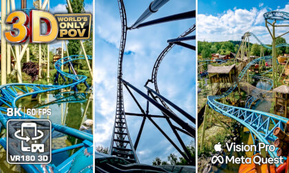 TOP 3 ultimate ROLLER COASTER 3D Experience 8K 😱 VELOCITY-X-FORCE 2 🟥 Walibi VR180 60fps for Quest 3 and Vision Pro