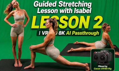 Guided Stretching Lesson with Isabel – Lesson 2 | VR180 8K AI Passthrough