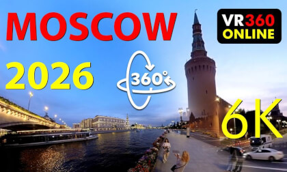 MOSCOW 2026 VR 360° / 4K Ultra HD video MOSCOW 2026 🇷🇺 Night Walk in VR 360° video 4K | Kremlin, Moscow River | Virtual Tour