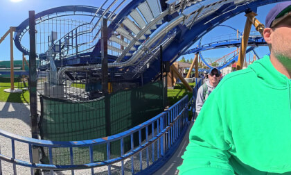 Six Flags Great America Opening Day in 360° VR! | Theme Park Tour & Rides (Part 1)