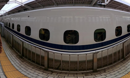 VR 360 8k Bullet Train Japan