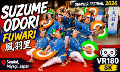 Fuwari Suzume Odori  | Suzume Dance | Sparrow Dance Japan 8K VR180