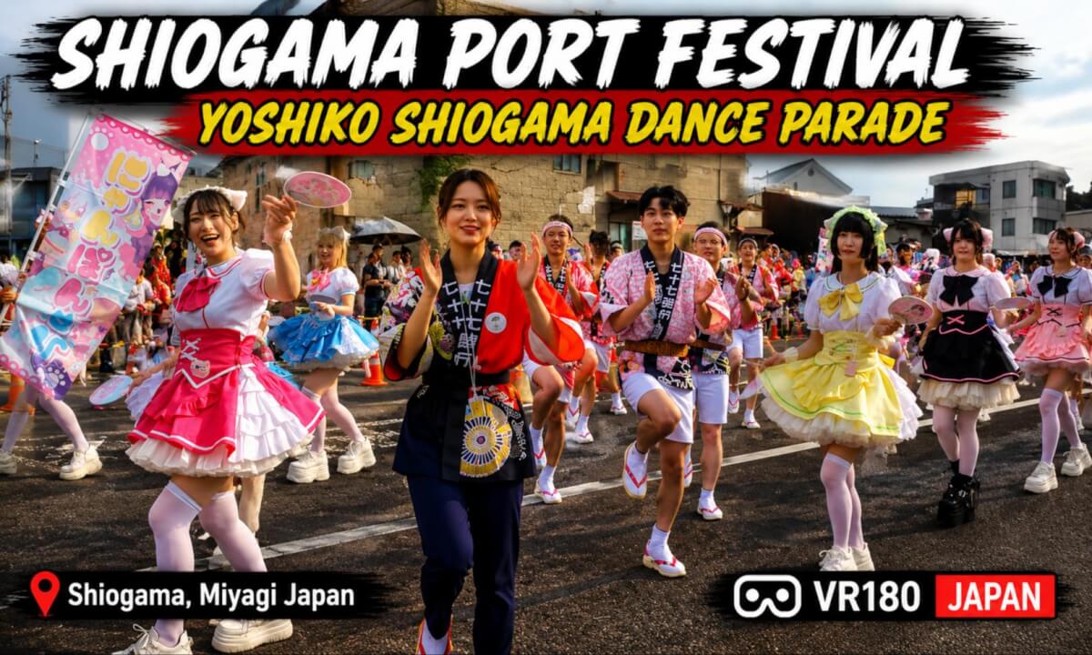 Yoshiko Dance Parade | Shiogama Port Festival | Japan VR180