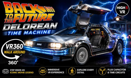 Step Inside the DeLorean Time Machine | Back to the Future VR 360 Walkaround