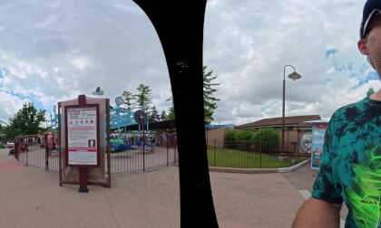 Kings Island 360° VR | New Phantom Theater, Diamondback & Mystic Timbers (Part 1)