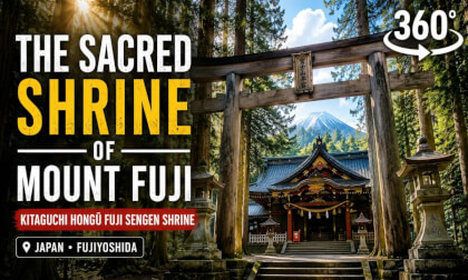 Japan in 360° | Kitaguchi Hongū Fuji Sengen Shrine - Mount Fuji's Most Sacred Shrine 🇯🇵