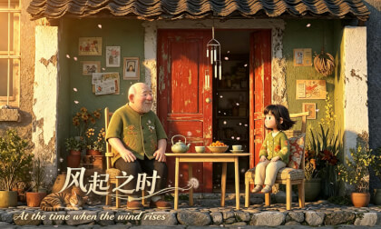 At the time when the wind rises
