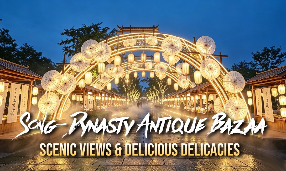 Song-Dynasty Antique Bazaar|Scenic Views, Delicious Delicacies & Ancient Charm