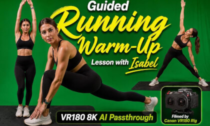 Guided Running Warm-Up with Isabel | Full Body Running Warm-Up la  VR180 8K AI Passthrough