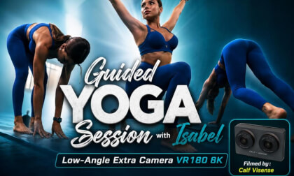 Guided Yoga Session with Isabel | Low-Angle Extra Camera VR180 8K