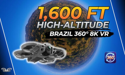 BRAZIL 360° VR Flying 1,600 Feet High Above Cunha-Paraty  8K Flight