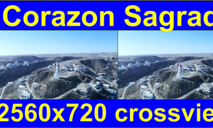 Christ of the Sacred Heart, Rosarito, Mexico  in 3D cross-view "by angel's eyes - iXYt" as VR or TR Christ of the Sacred Heart, Rosarito, Mexico  in 3D cross-view "by angel's eyes - iXYt" as VR or TR