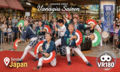 Yanagiu Sairen Suzume Odori  | Sparrow Dance Japan VR180