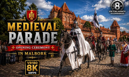 Medieval Parade in Malbork  Opening Ceremony  VR180 8K 60FPS