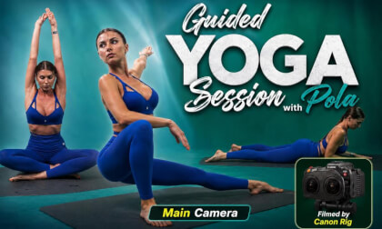 Guided Yoga Session with Pola | Canon R5C Dual | VR180 8K AI Passthrough