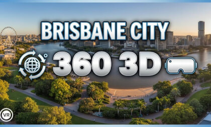 Brisbane, Australia 🇦🇺 | 360° 3D VR City Tour | 8K Ultra HD