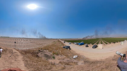Journalists take pictures of protests and the demonstrations in Gaza. IDF Spokesperson gives an interview. 360VR