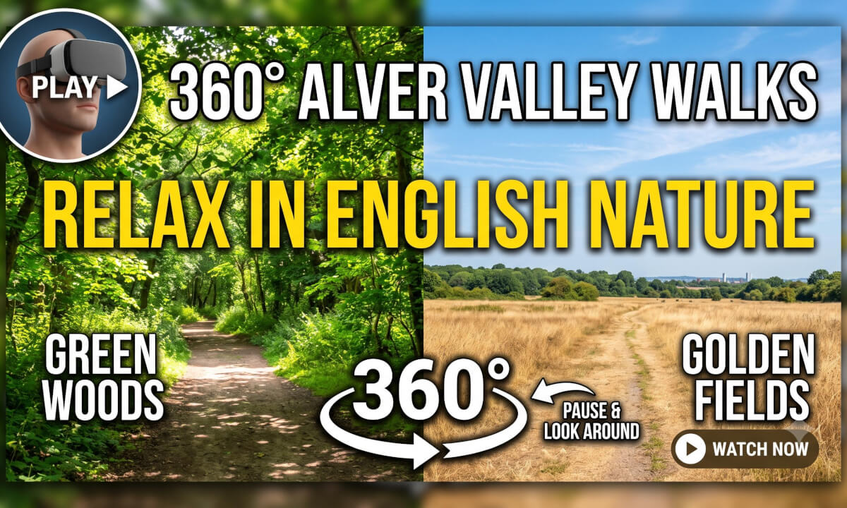 Peace of Alver Valley Country Park UK Gosport | 360° Virtual Walk