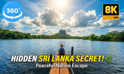 🌿 Hidden Lake Near Sigiriya 🇱🇰 | 🌊 Peaceful Nature Escape | Experience Sri Lanka 8K 360° VR