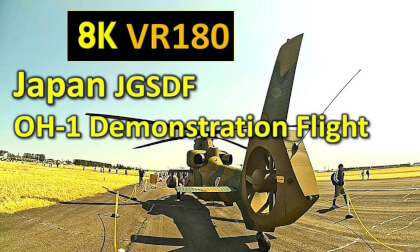 Japan JGSDF OH-1 Demonstration Flight