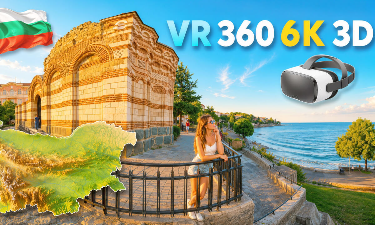 🇧🇬 Bulgaria in 360° 6K 3D VR | 🏛️ Nessebar, 🏖️ Golden Sands & 🕳️ Bacho Kiro Cave