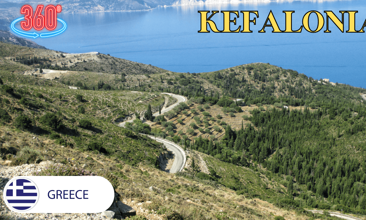 Experience the most Beautifully Greece islands, Kefalonia with a VR Car Ride, 2 Aug 2023 part 1