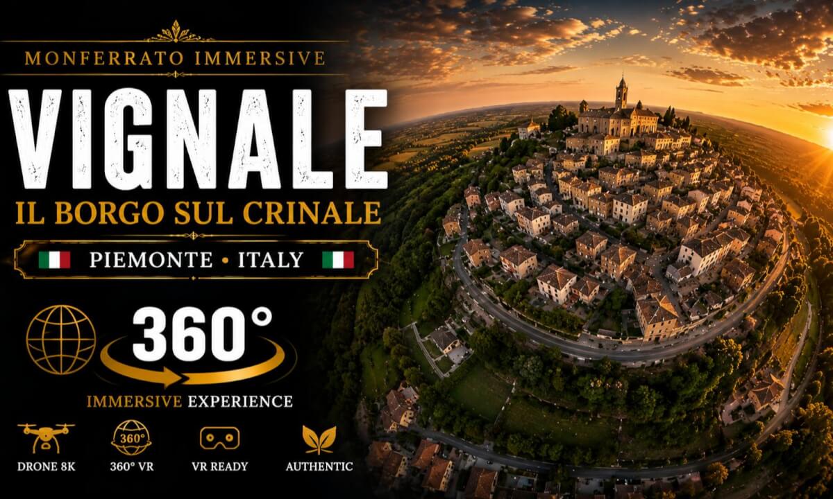 Vignale Monferrato, Italy 🇮🇹 | 360° VR Experience | 8K Immersive Drone Flight
