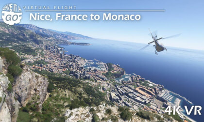 Virtual Scenic Flight / Nice, France to Monaco