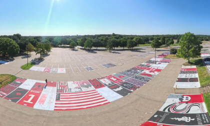 Martin High School Parking Lot Paintings