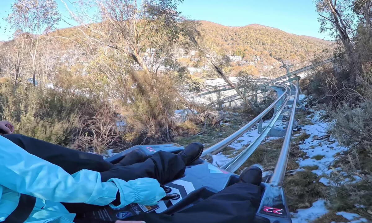 Thredbo Alpine Coaster Ride 8K VR 360° Unedited