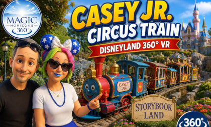 🚂 Casey Jr. Circus Train 360° VR | Ride Through Fantasyland at Disneyland! | 8K Immersive Experience