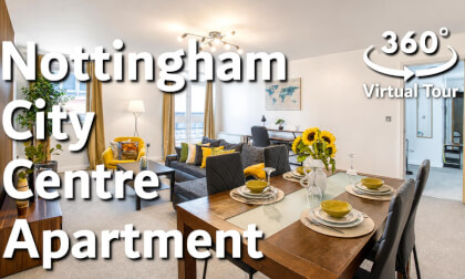 Spacious Two-Bed City-Centre Apartment near Motorpoint Arena with Secure Parking