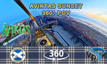 Experience the Thrill of Aviktas at Sunset | 360° POV | Blackpool Pleasure Beach