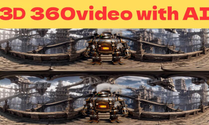 [59th AI-Gen 6K 3D 360° VR Experience] Steam Walker in a World of Distorted Dimensions