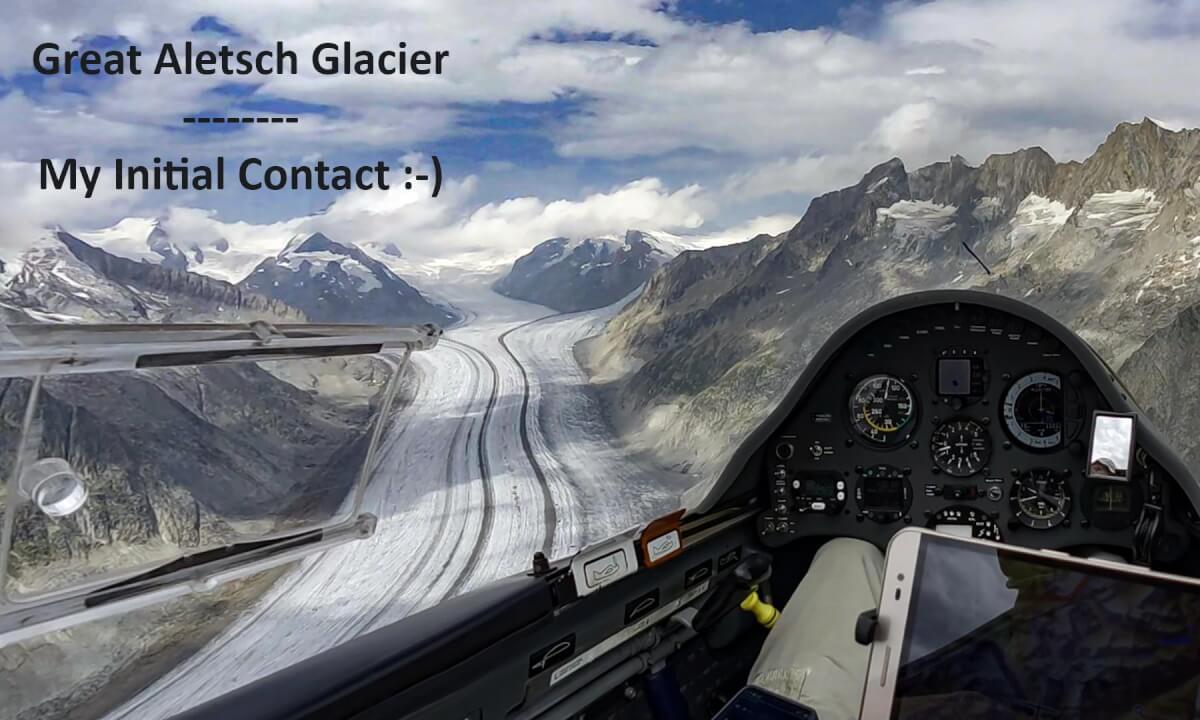 Great Aletsch Glacier - Initial Contact :-)