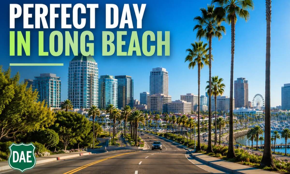 A Perfect Day in Downtown Long Beach, California, USA