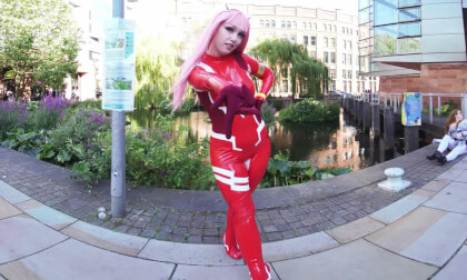 Zero Two cosplay from  DARLING in the FRANXX