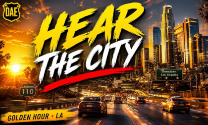 Golden Hour Through Downtown LA, Hear the City | ASMR