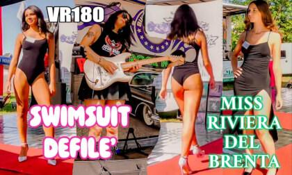 Beauty Contest Swimsuit Defilè - Miss Riviera del Brenta - Selection Stage in Bojon - 180VR