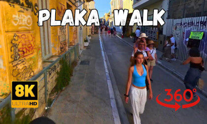 The Oldest Neighborhood in the World, Plaka Athens Walking Tour 8K
