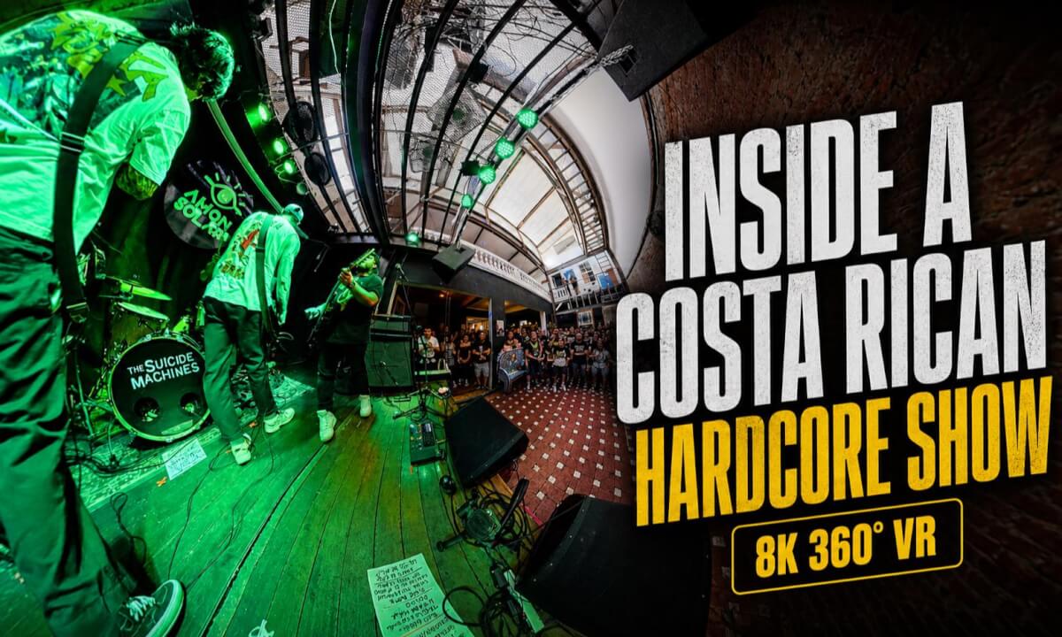Inside a Costa Rican Hardcore Show | WISE UP* – “Hierba Mala” | 8K 360° VR