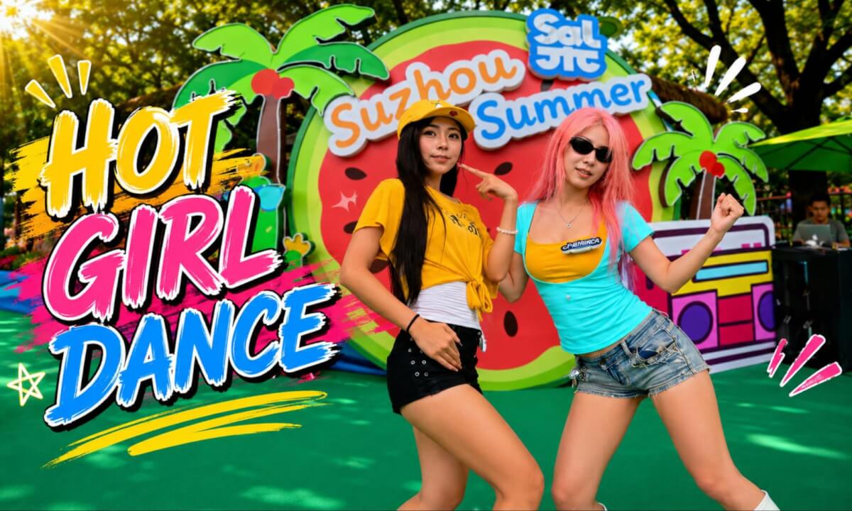 Summer Heat! Two Girls, One Wild Dance